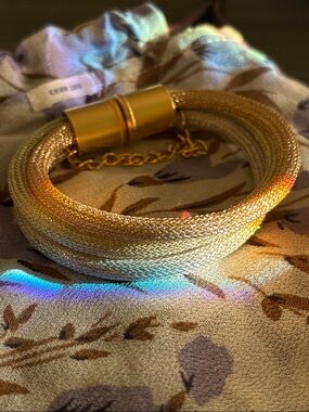 Chan Luu Tri Color Mesh Tube Bracelet